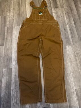 liberty Brown Men’s Canvas Work Overalls size XL